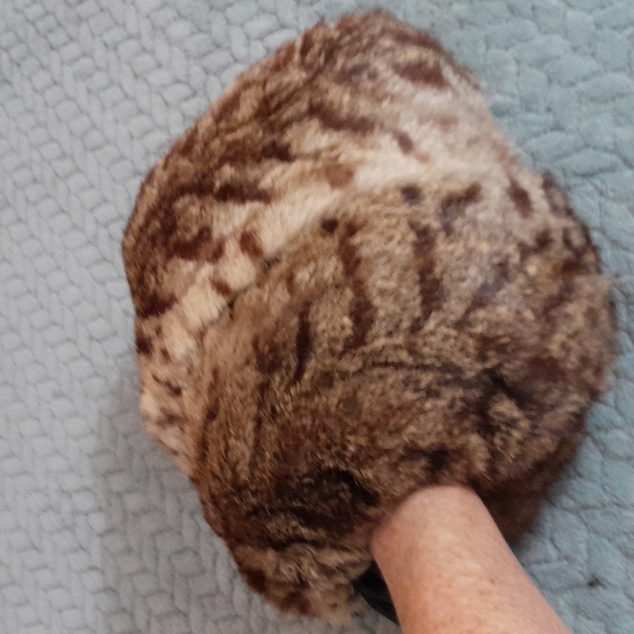 Vintage 1920s-30s Flapper Era Hand Muff with inside  zipper pocket. - Picture 8 of 10